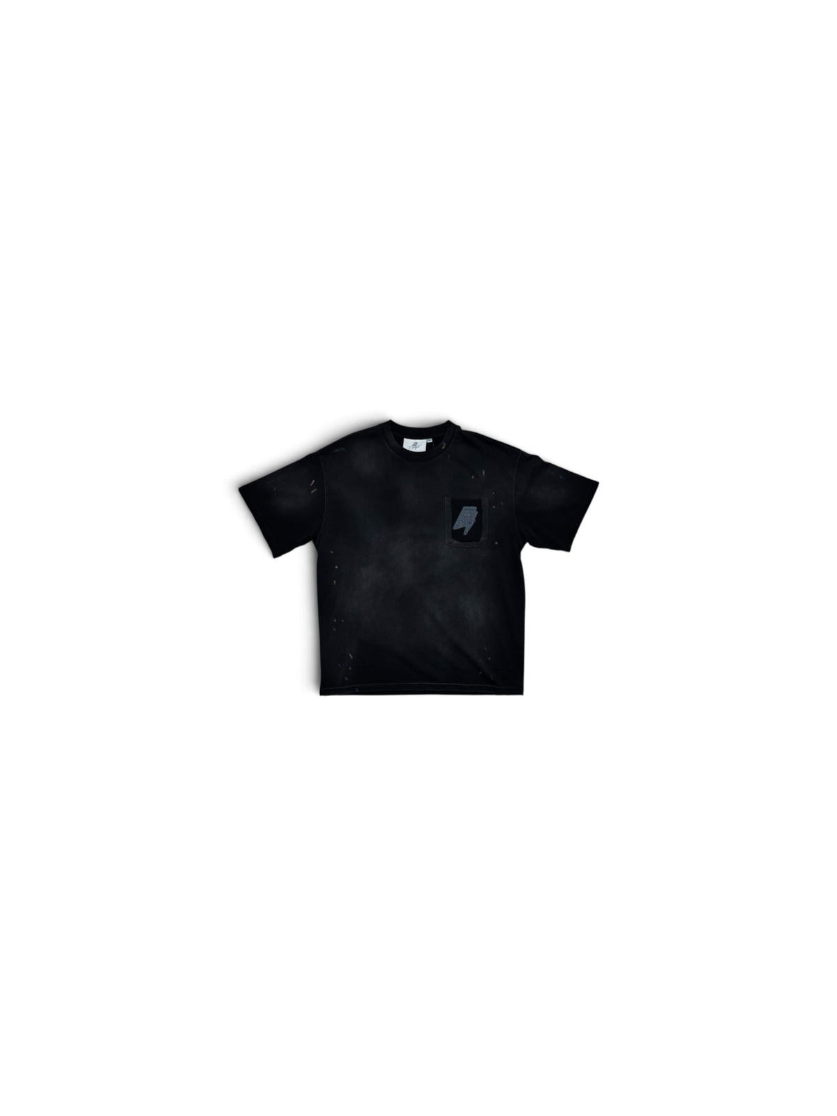 AFTERIMAGE POCKET TSHIRT- WASHED BLACK