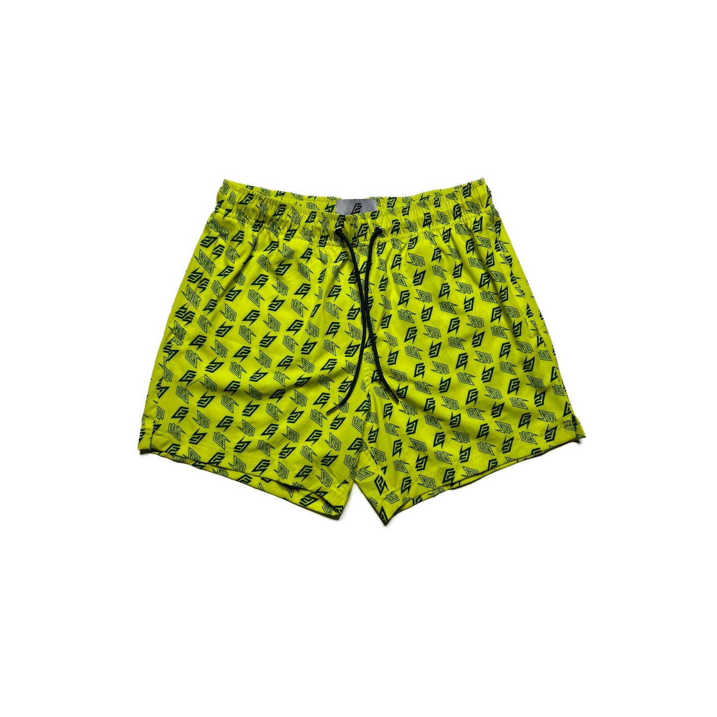 F.PRYCT™ PATTERN SWIM SHORT NEON YELLOW