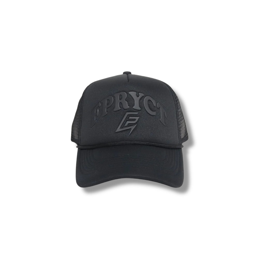 5 PANEL TRUCKER HAT-BLACK