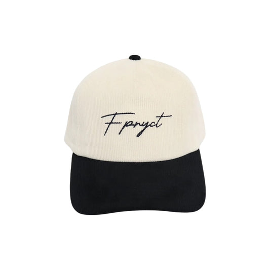 TEXT LOGO CORDUROY HAT