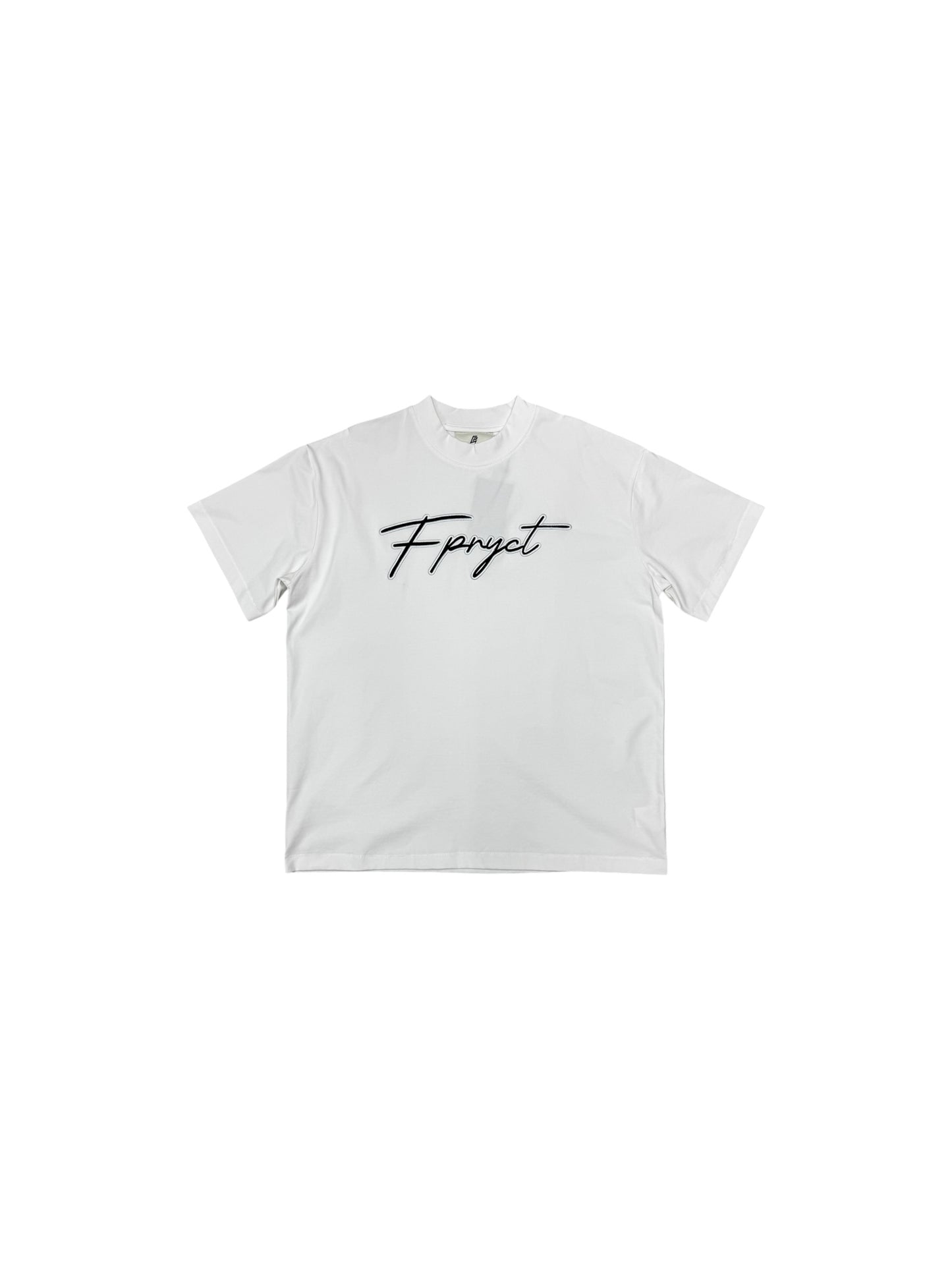 TEXT LOGO TSHIRT-TEETH WHITE