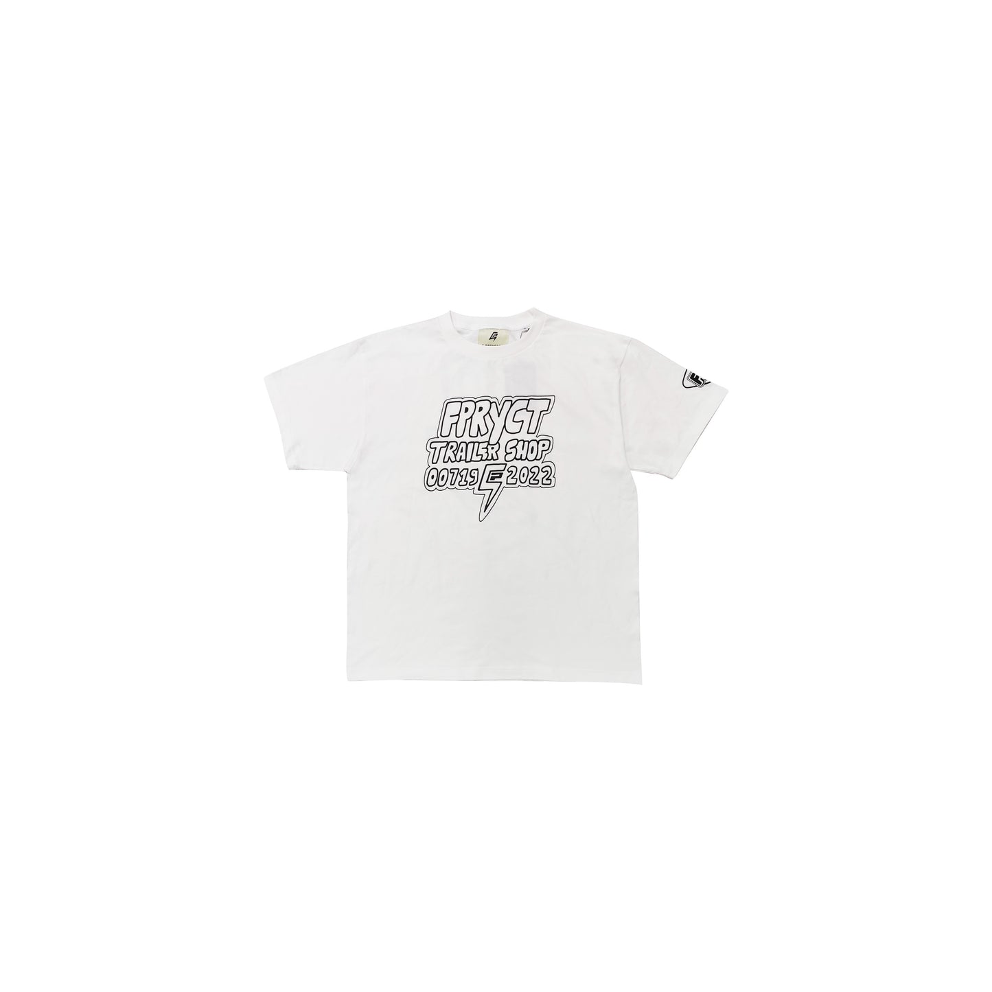 "TRAILER SHOP" TEE WHITE