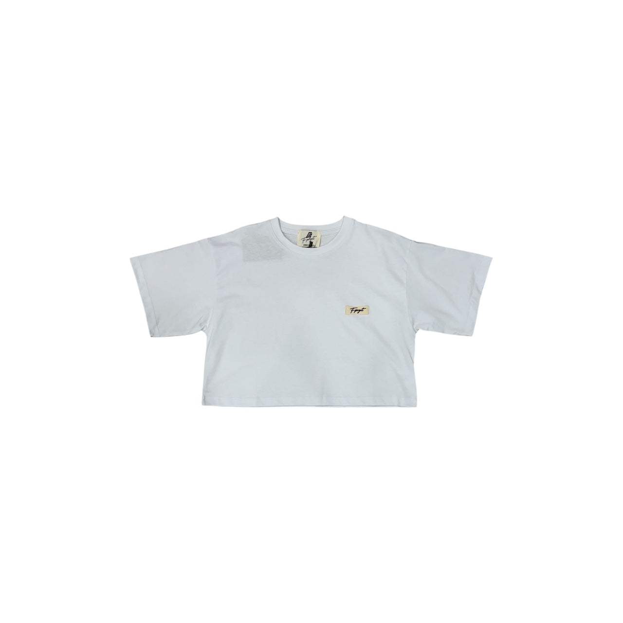 FPRYCT ITALY TAG CROP TOP-BIANCO