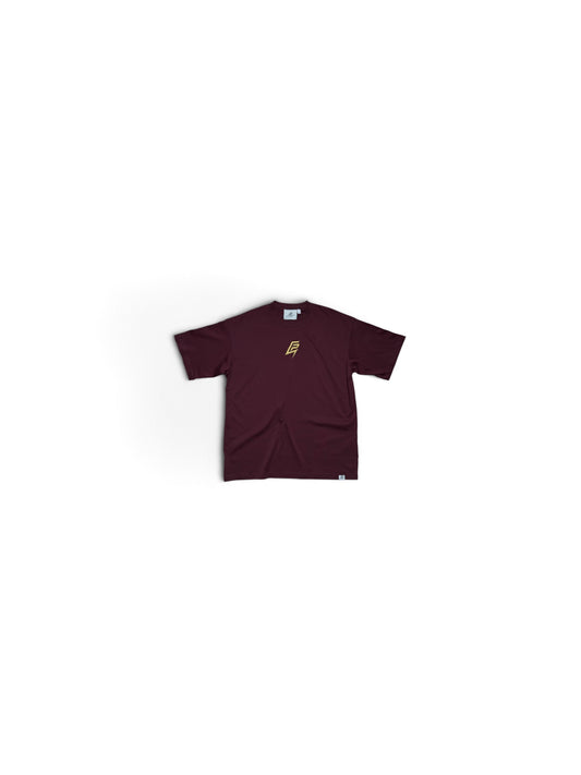 LOGO ESSENTIAL TSHIRT- BURGUNDY
