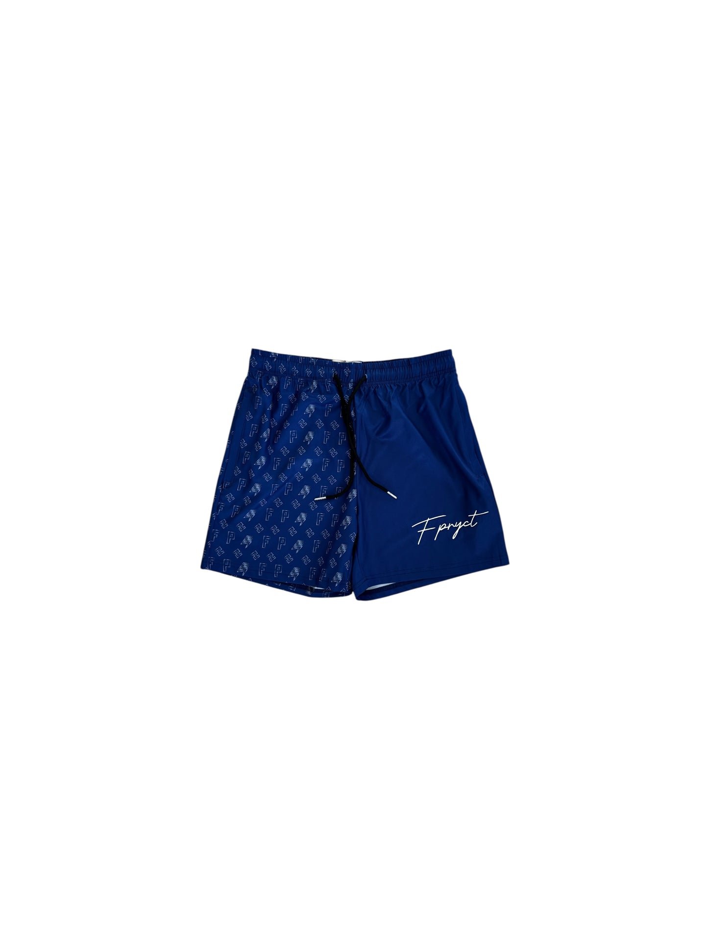 PATTERN BEACH SHORT-BLUE