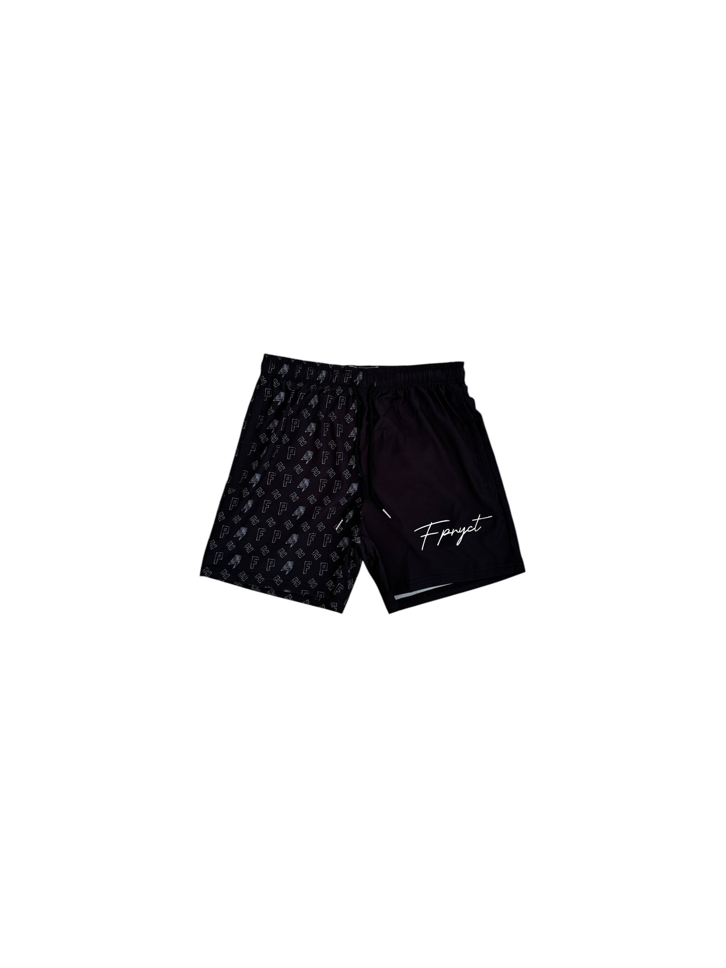 PATTERN BEACH SHORT-BLACK