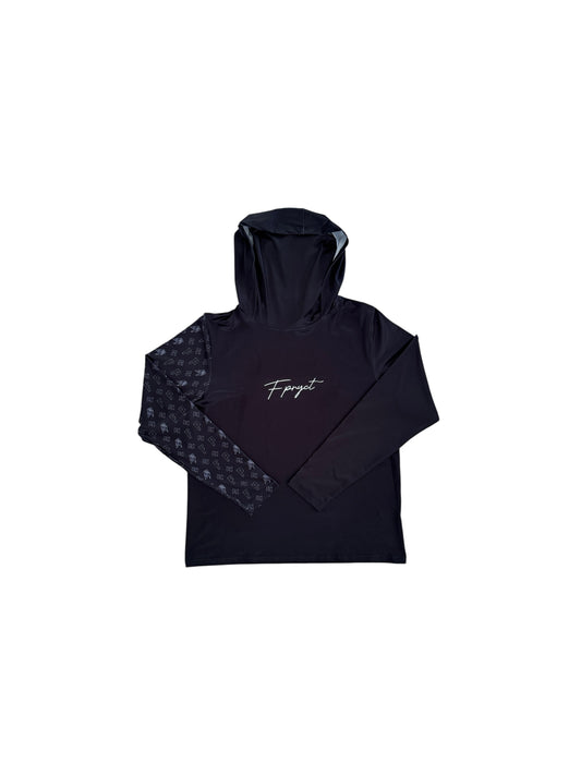 PATTERN RASH GUARD-BLACK