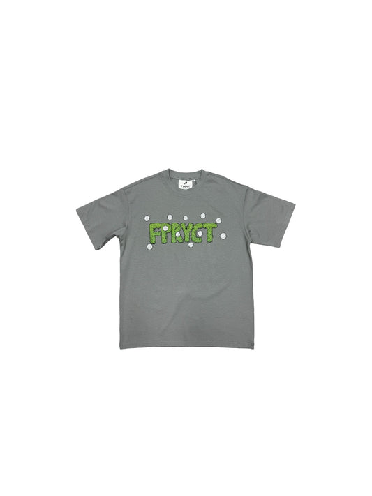 GOLF GRASS TXT TSHIRT-LIGHT ASH