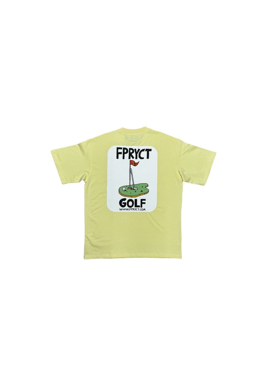 GOLF CLUB TSHIRT-LIGHT YELLOW