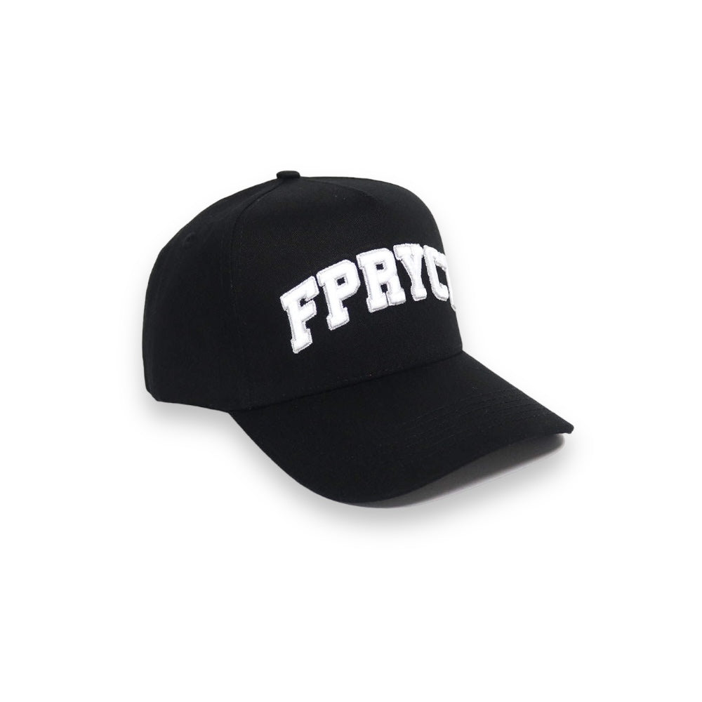 TXT LOGO SNAPBACK HAT- BLACK