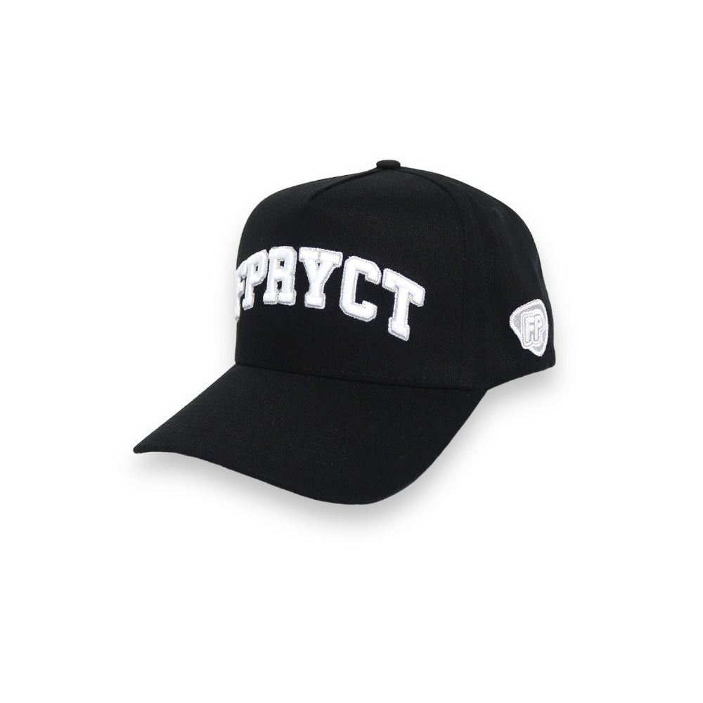 TXT LOGO SNAPBACK HAT- BLACK