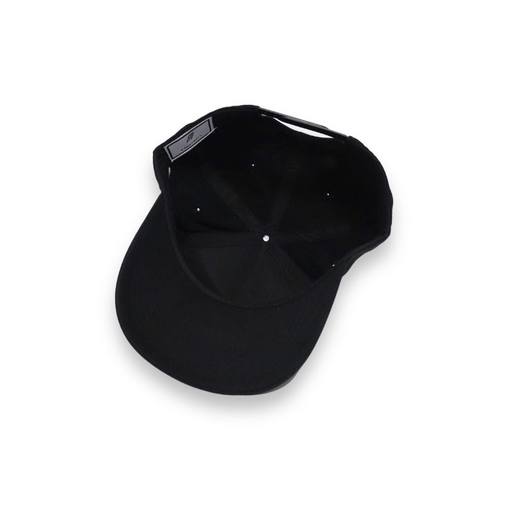 TXT LOGO SNAPBACK HAT- BLACK