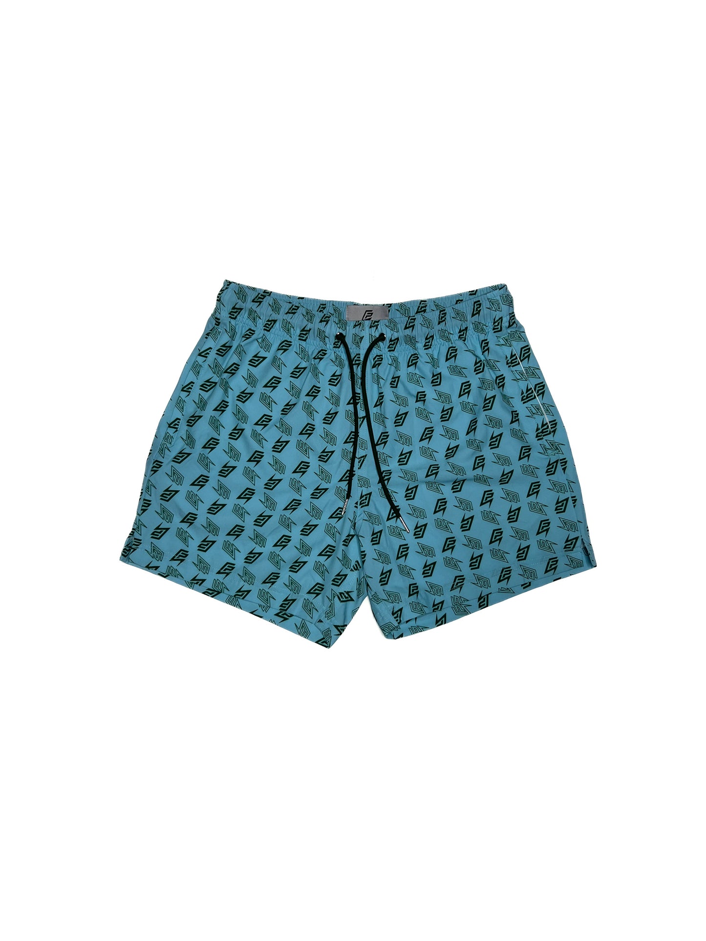 F.PRYCT™ PATTERN SWIM SHORT BLUE